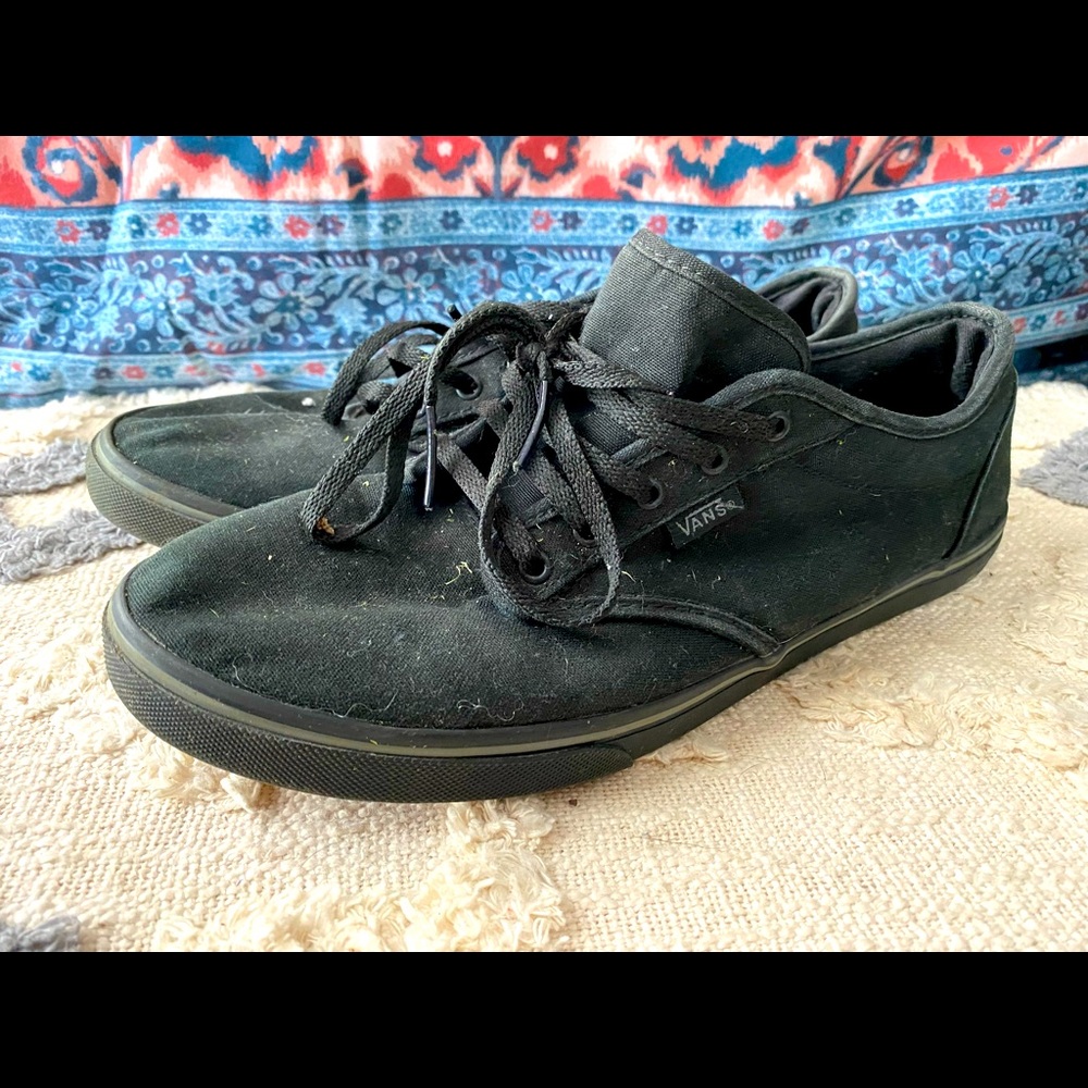 Vans Atwood Black Textile Tennis Shoes